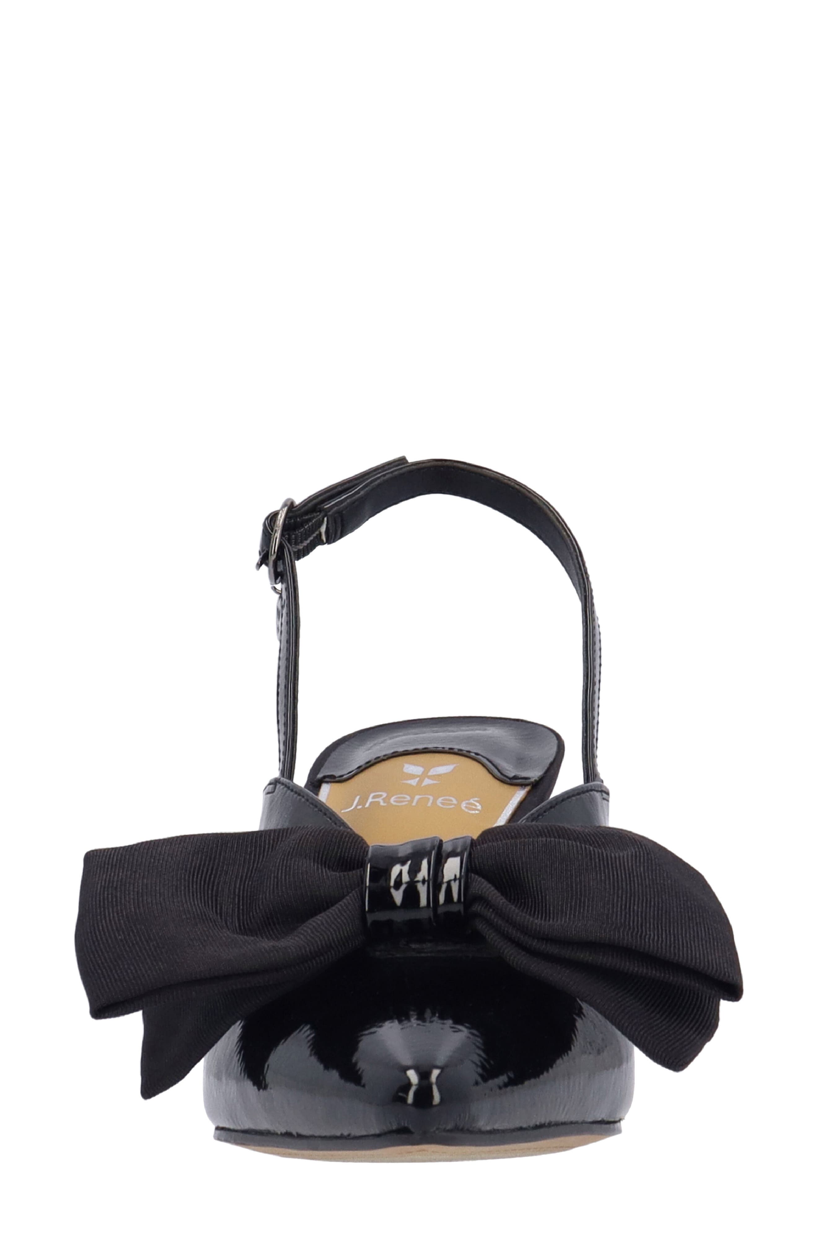 J. Reneé Morigen Slingback Pointed Toe Pump, Alternate, color, Black