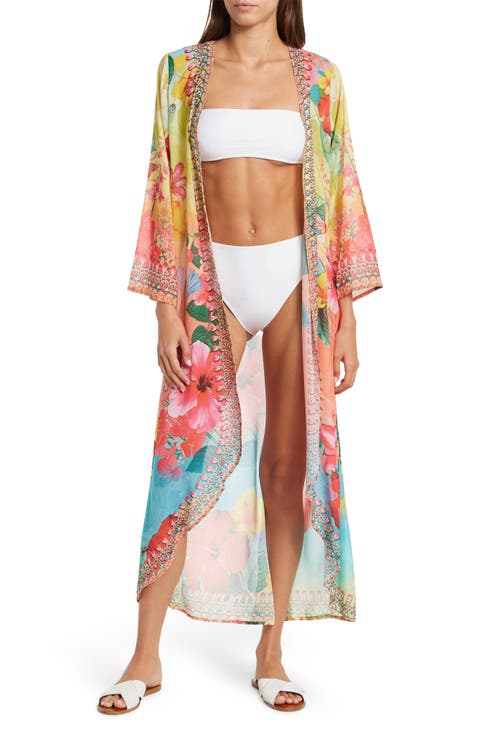Blooming Floral Long Duster