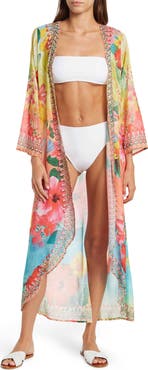 RANEES Blooming Floral Long Duster