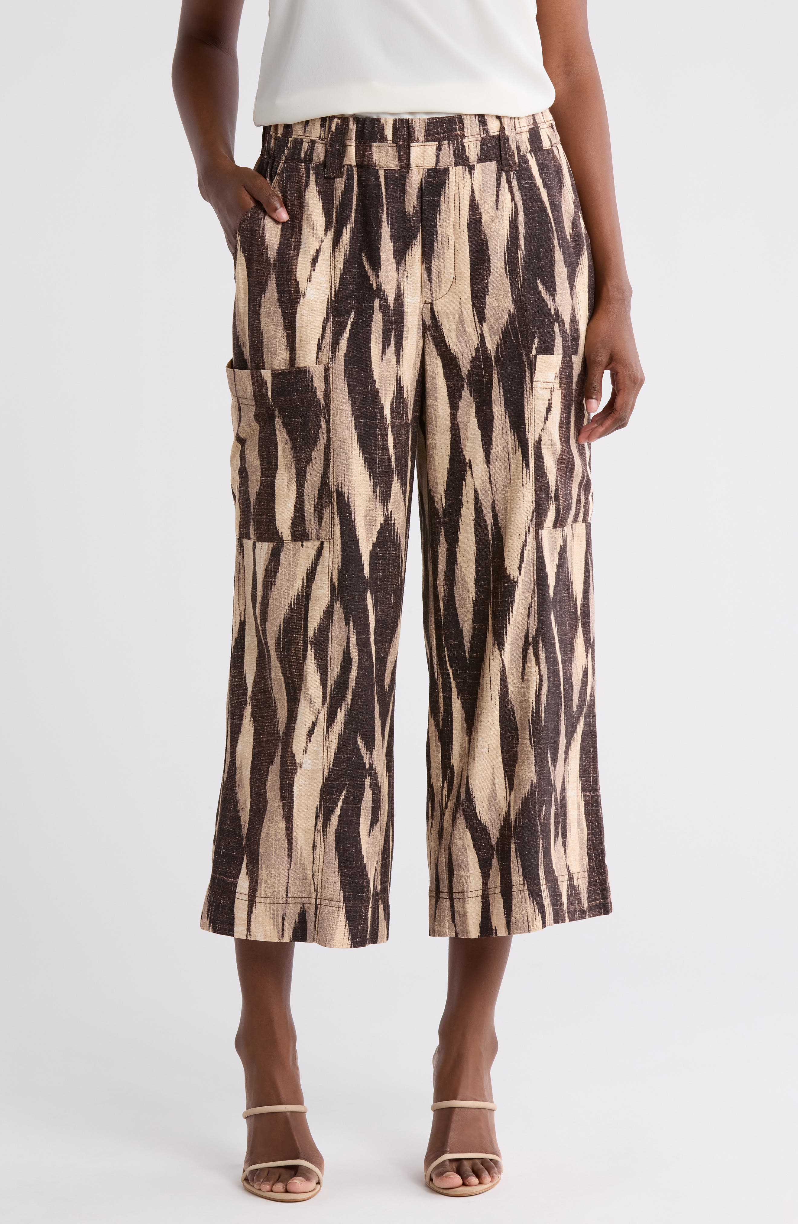 Democracy Crop Wide Leg Pants