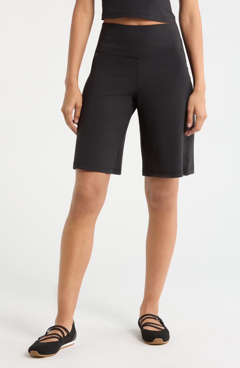 Zella Zen Long Shorts, Main, color, Black