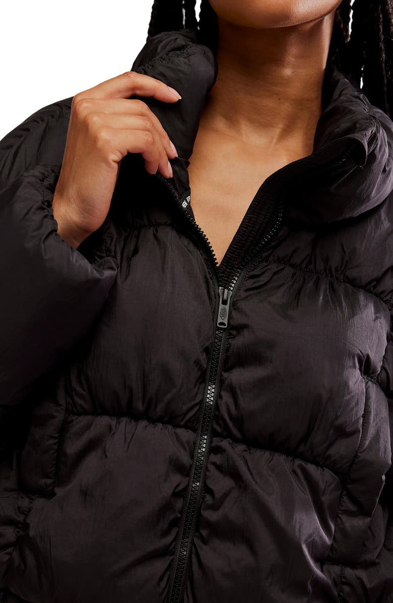 Free People In a Bubble Puffer Jacket, Alternate, color, Black