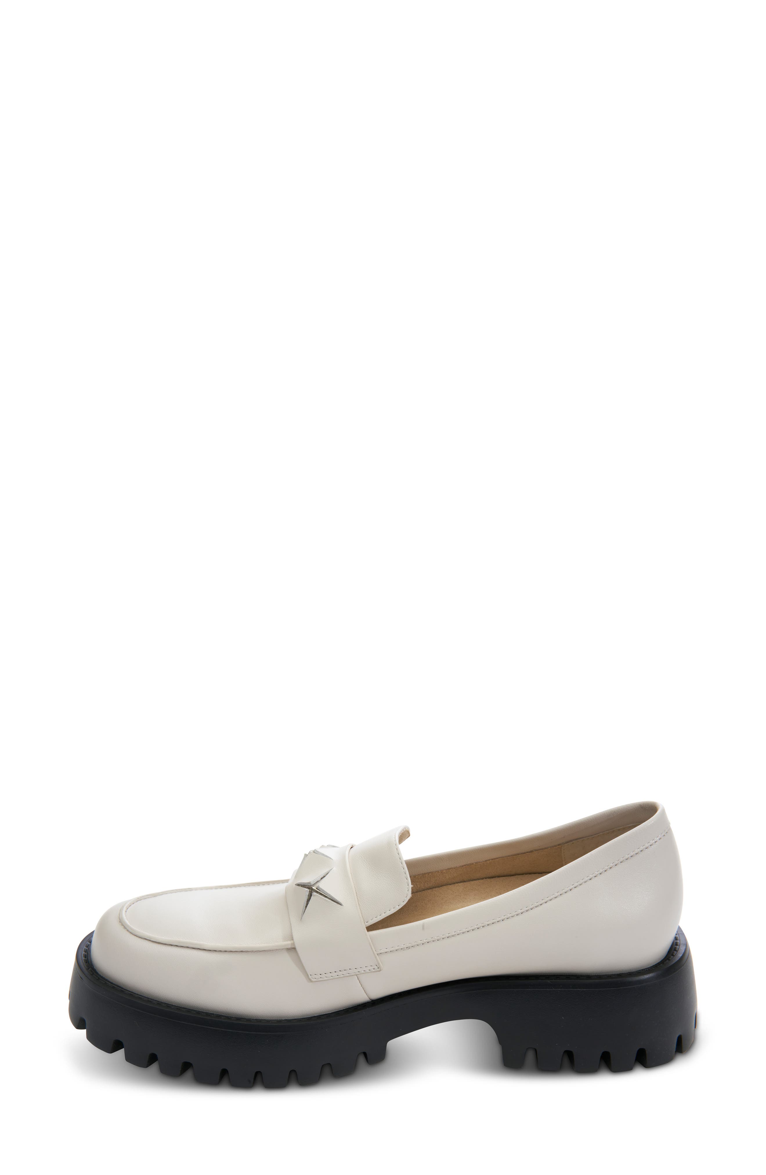 VANELi Zofie Lug Sole Loafer, Alternate, color, Milk