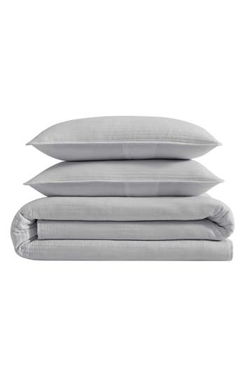 Kenneth Cole Reaction Washed Channel Solid Microfiber Quilt & Sham Set