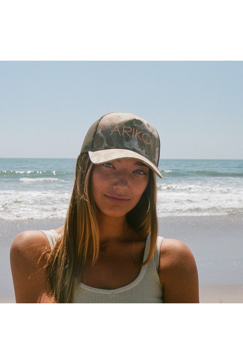 Camo Surf Trucker hat, Alternate, color, Leopard Camo