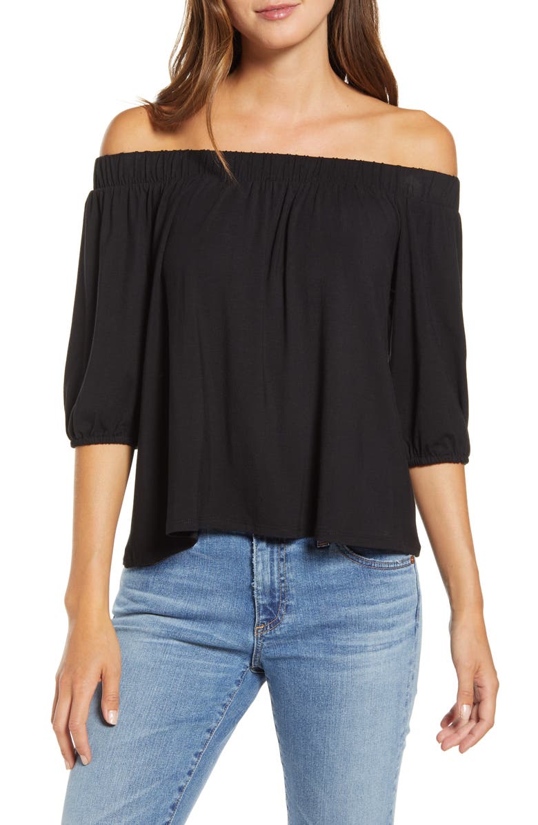 Loveappella Off the Shoulder Top, Main, color,