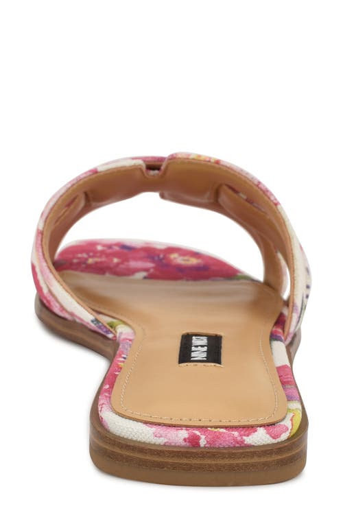 Nine West Germani Slide Sandal In Medium Pink