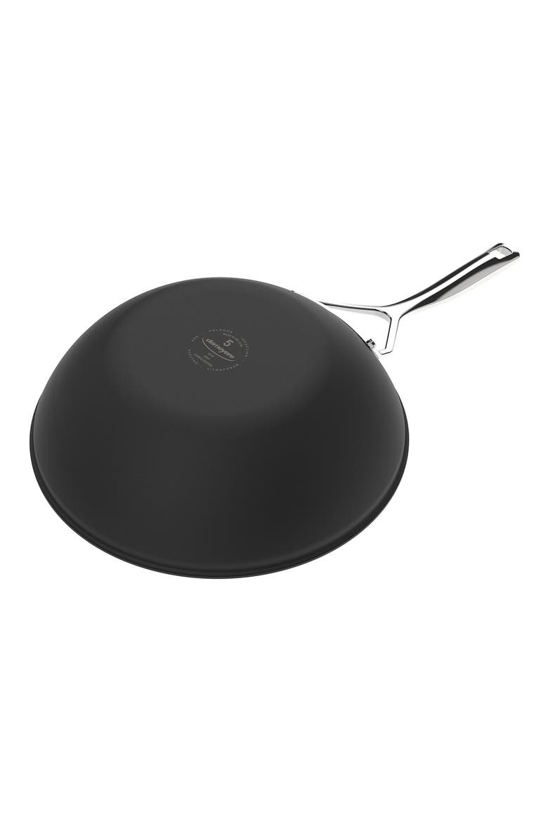 Black 5 Stainless Steel Wok, Alternate, color, BLACK
