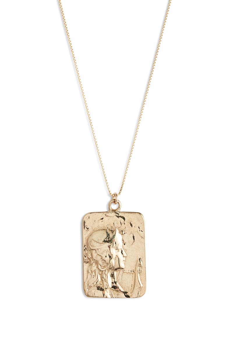 Set & Stones Brayden Pendant Necklace, Main, color, Gold