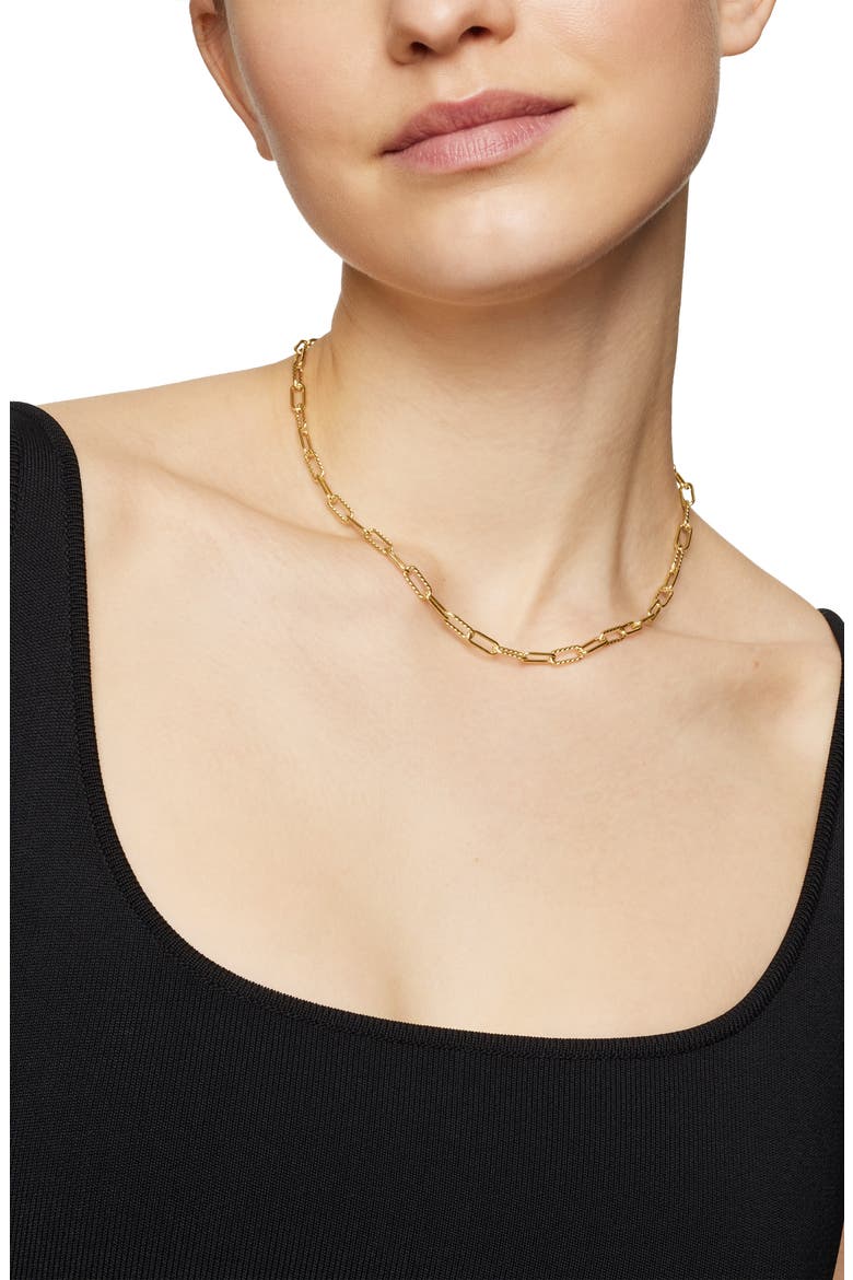 DY Madison® Chain Necklace in 18K Yellow Gold, 4mm, Alternate, color, 18K YELLOW GOLD