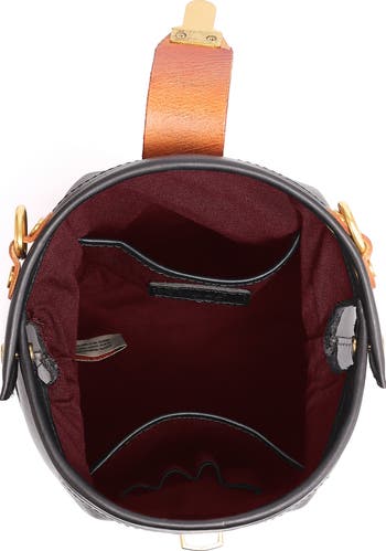 Doctor Bucket Leather Crossbody Bag