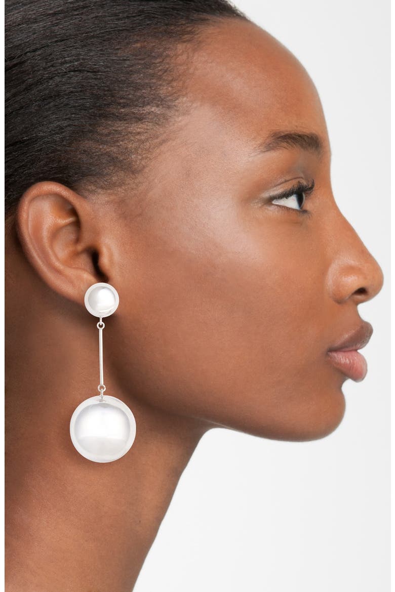 J.W.ANDERSON Sphere Drop Earrings, Alternate, color, SILVER