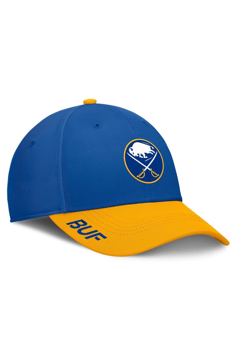 FANATICS Men's Fanatics Royal/Gold Buffalo Sabres Authentic Pro Rink Flex Hat, Alternate, color, Royal