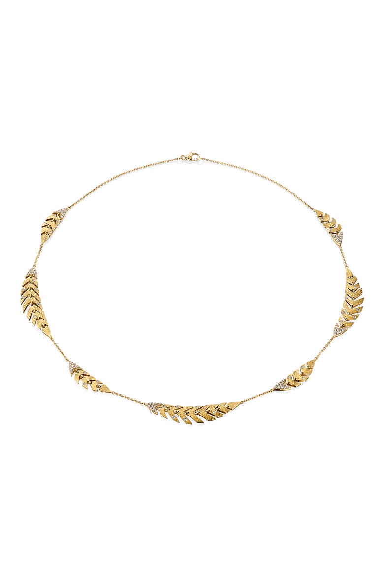 Bahia Diamond Station Necklace, Main, color, DIAMOND