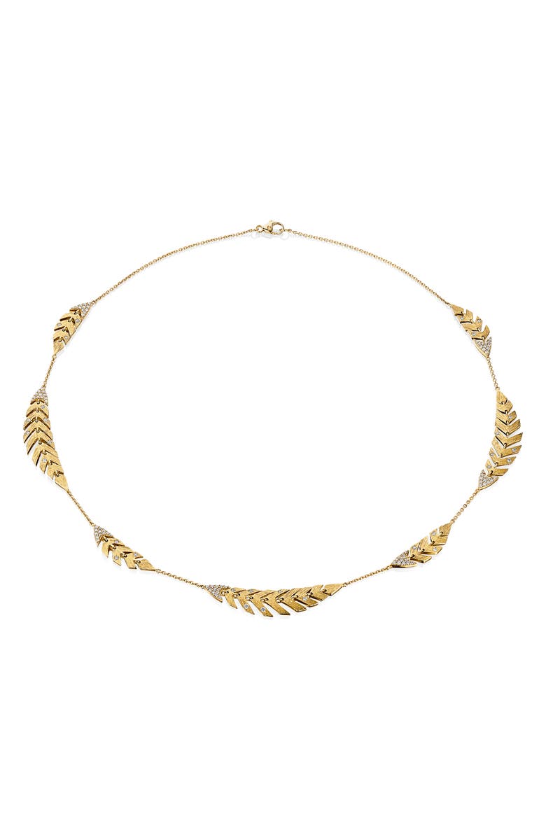 Hueb Bahia Diamond Station Necklace, Main, color, 