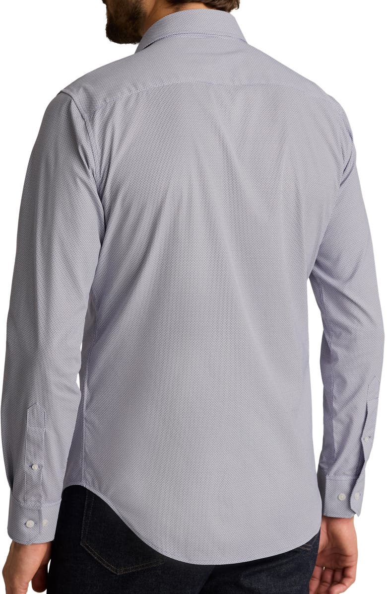 Bonobos Geo Print Tech Button-Up Shirt, Alternate, color, Breen Geo V3 C24