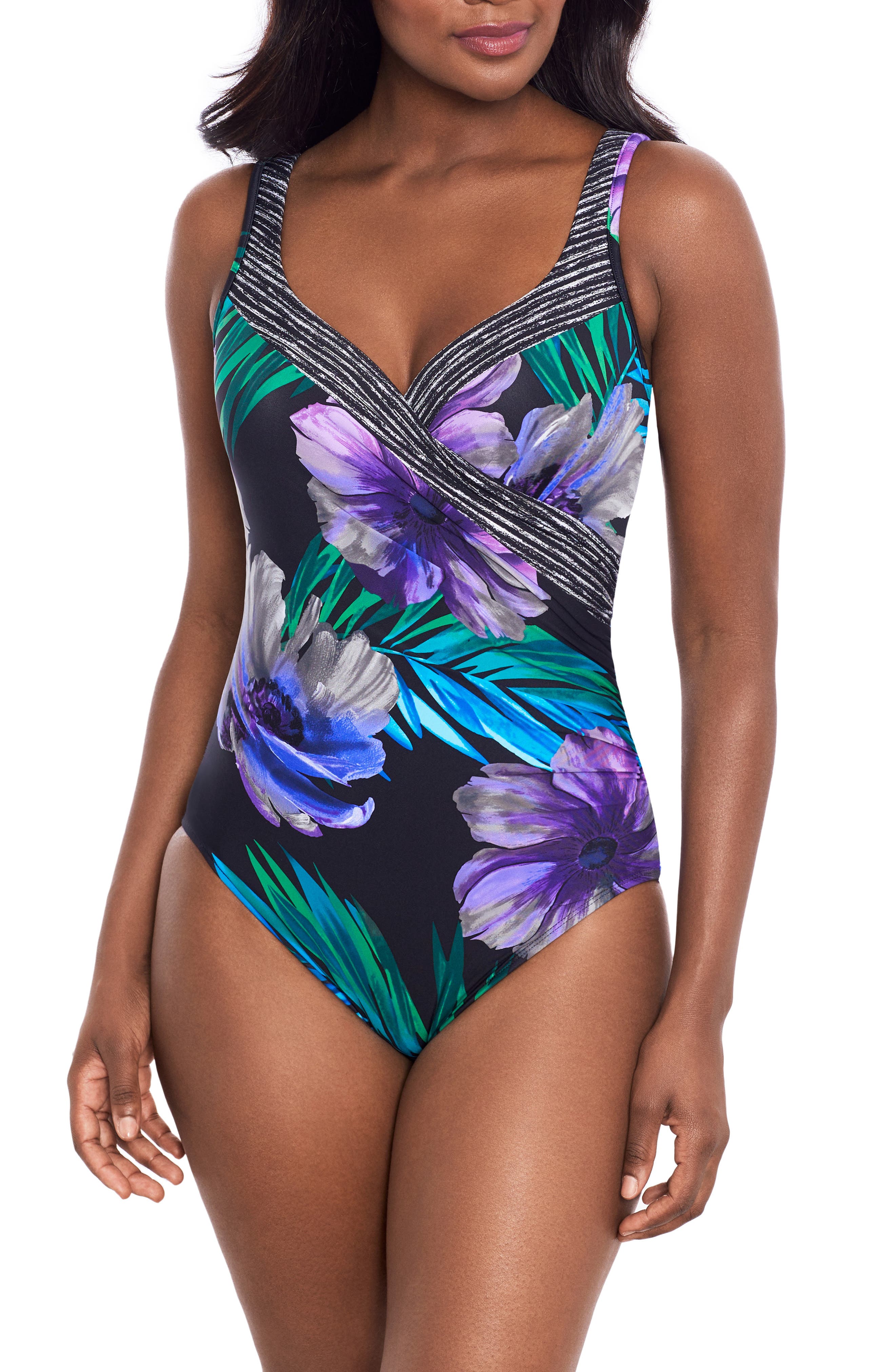 Miraclesuit® Flora Aura It's A Wrap One-Piece Swimsuit