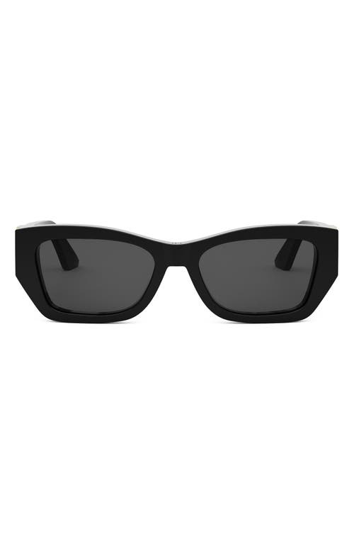 MissDior S1I 55mm Square Sunglasses<br /> in Shiny Black /Smoke 