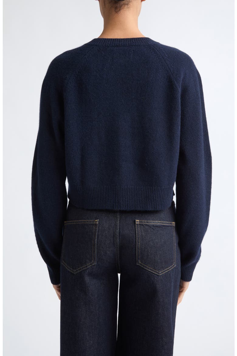 Heike Crop Cardigan, Alternate, color, NAVY