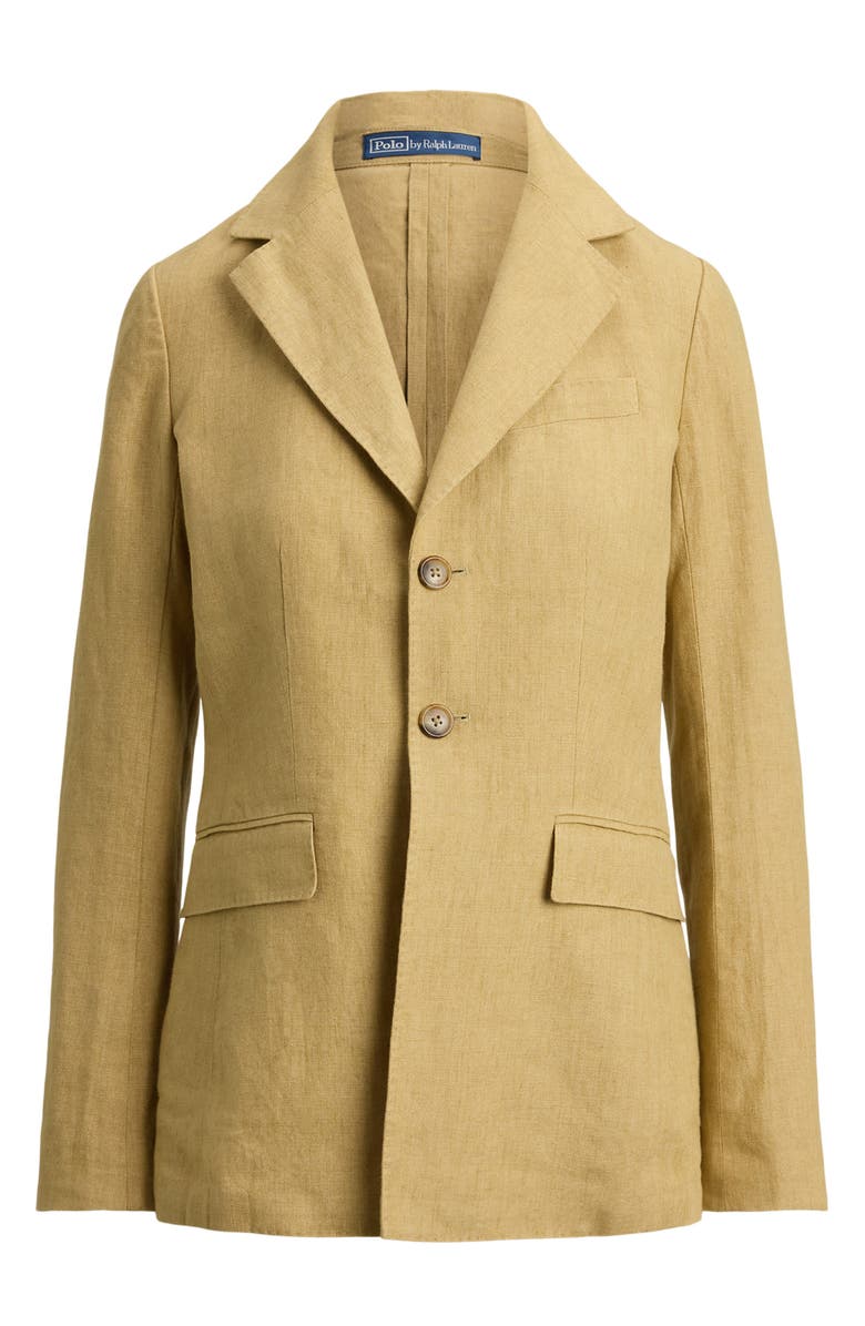 Polo Ralph Lauren Délavé Linen Blazer, Alternate, color, Classic Camel