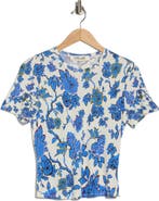 Diane von Furstenberg Floral Short Sleeve Top