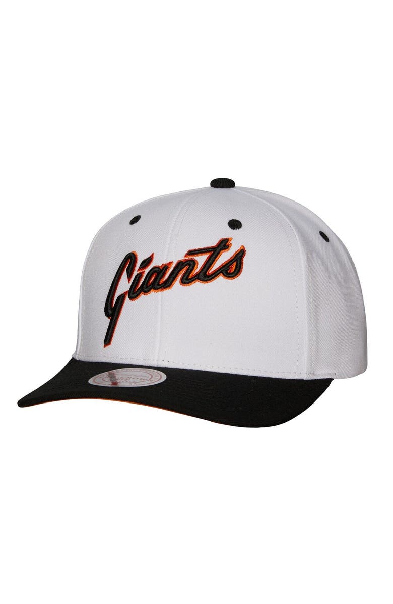 Mitchell & Ness Men's Mitchell & Ness White San Francisco Giants Cooperstown Collection Pro Crown Snapback Hat, Main, color, White