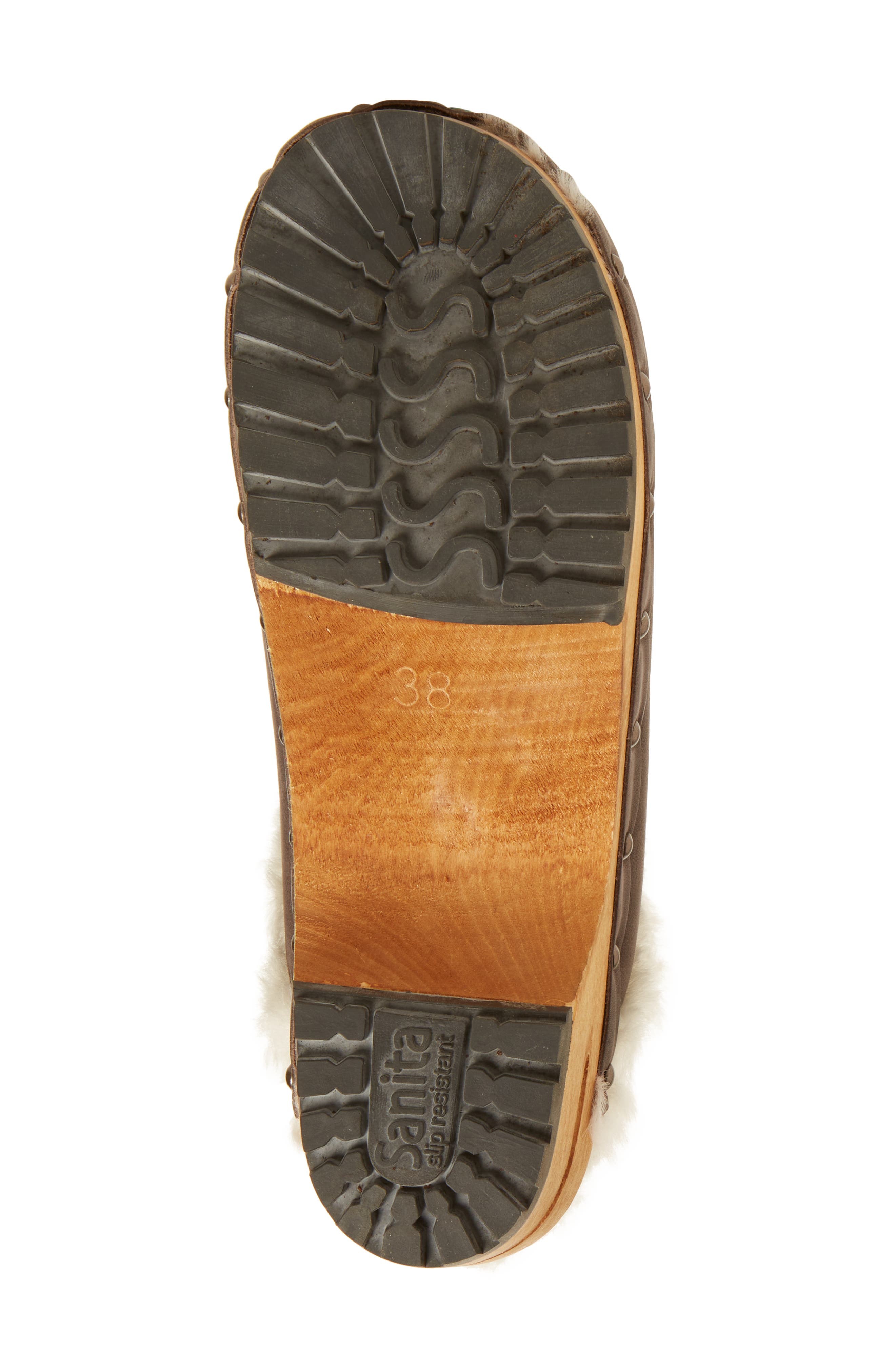 Sanita Hese Genuine Shealing Lined Clog, Alternate, color, Antracite