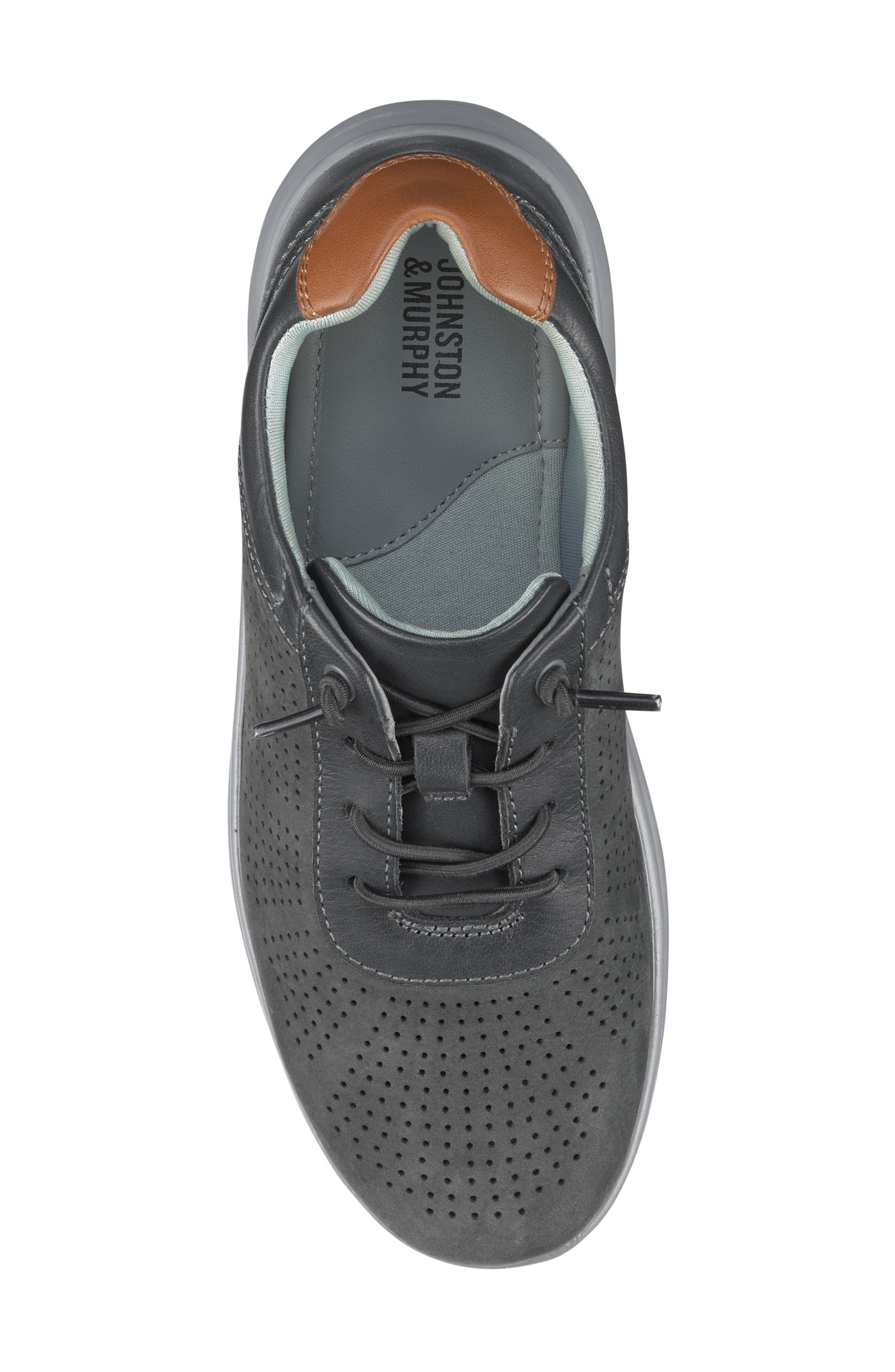 Johnston 
Murphy Kid
s Activate U-Throat Sneaker, Alternate, color, Gray Full Grain