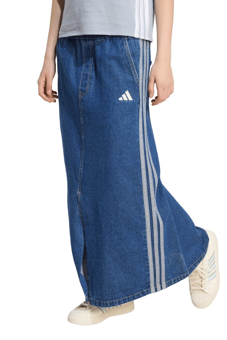 Denim Maxi Skirt, Main, color, PRELOVED INK