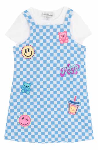 Kids' Patchwork Check Jumper & T-Shirt Set