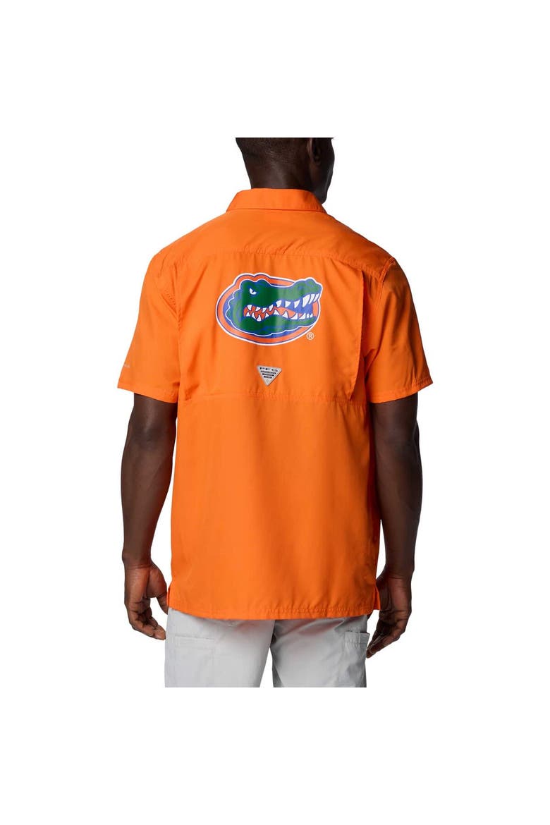 Men's Columbia Orange Florida Gators PFG Slack Tide™ Omni-Shade™ Button-Up Camp Shirt, Alternate, color, Orange