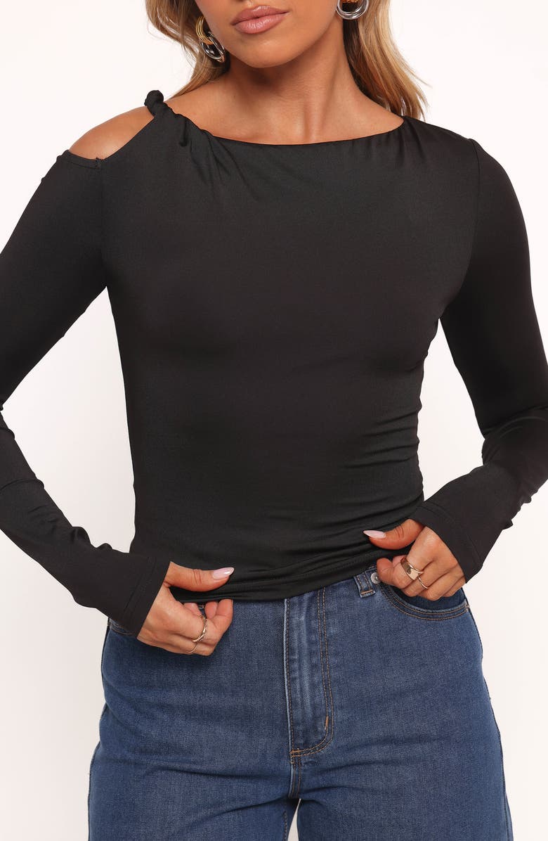 Petal & Pup Darma Cutout Top, Alternate, color, Black
