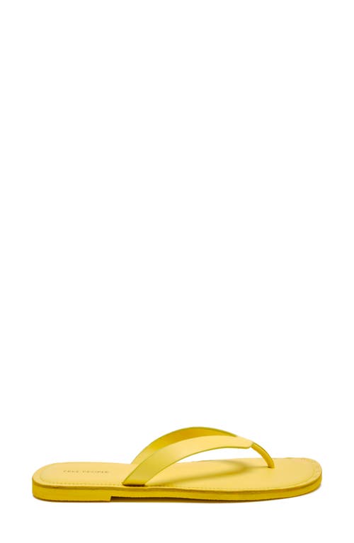 Shop Free People Sona Flip Flop In Lemon