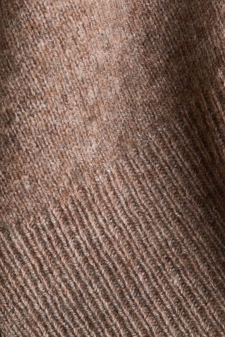 Fine-Knit Cashmere-Blend Cape, Alternate, color, Dark dusty beige
