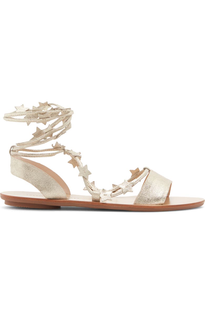 Loeffler Randall Starla Leather Ankle Wrap Sandal, Alternate, color, Cappuccino