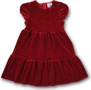 Florence Eiseman Stretch Velvet Dress With Tulip Sleeves
