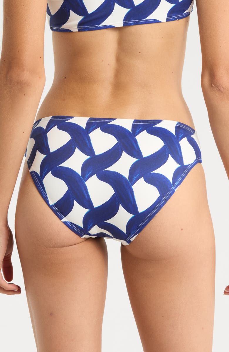 Hutch Betsy Bikini Bottoms, Alternate, color, Ivory/Blue