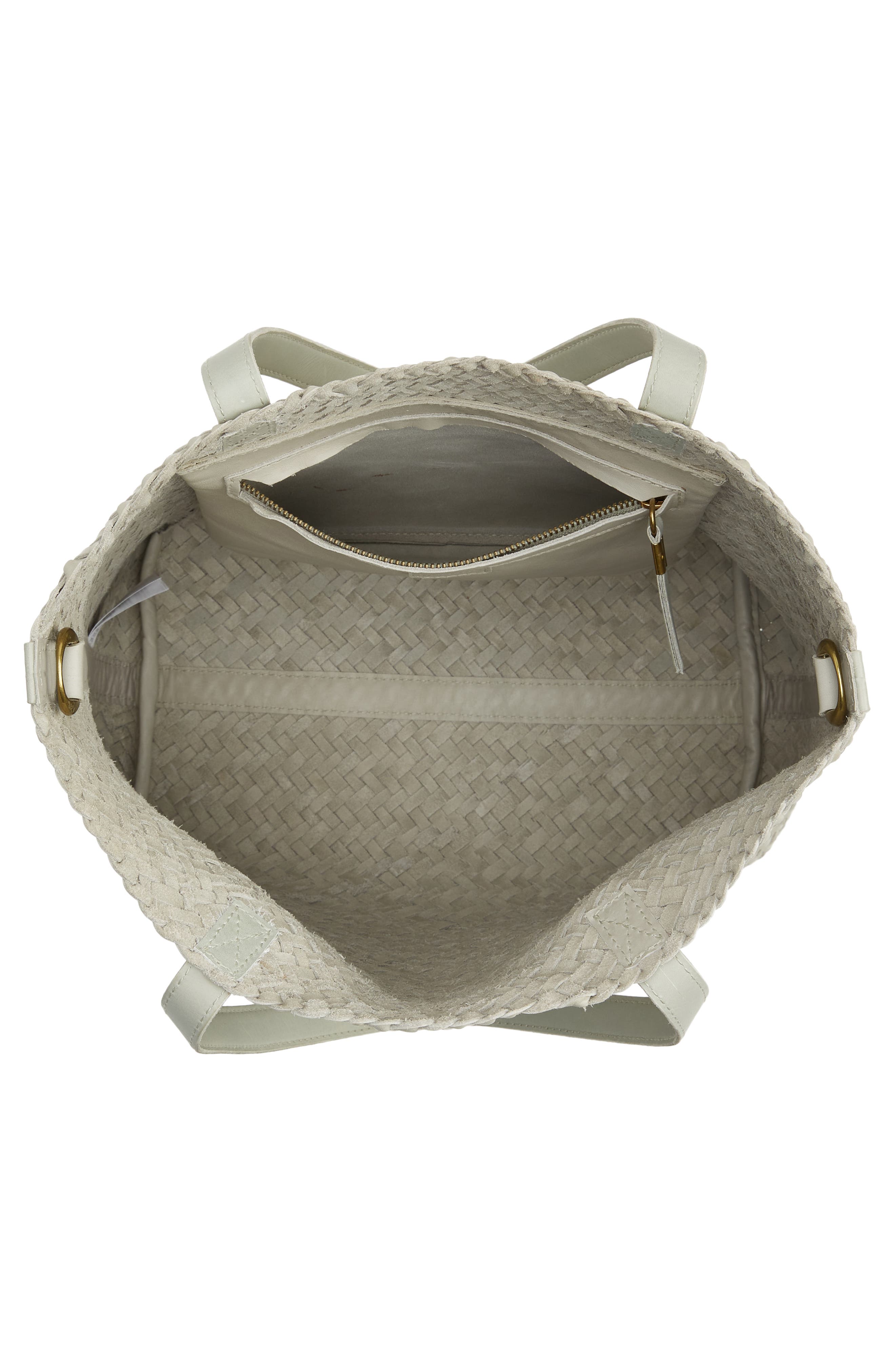 Madewell The Medium Transport Tote: Woven Leather Edition, Alternate, color, 