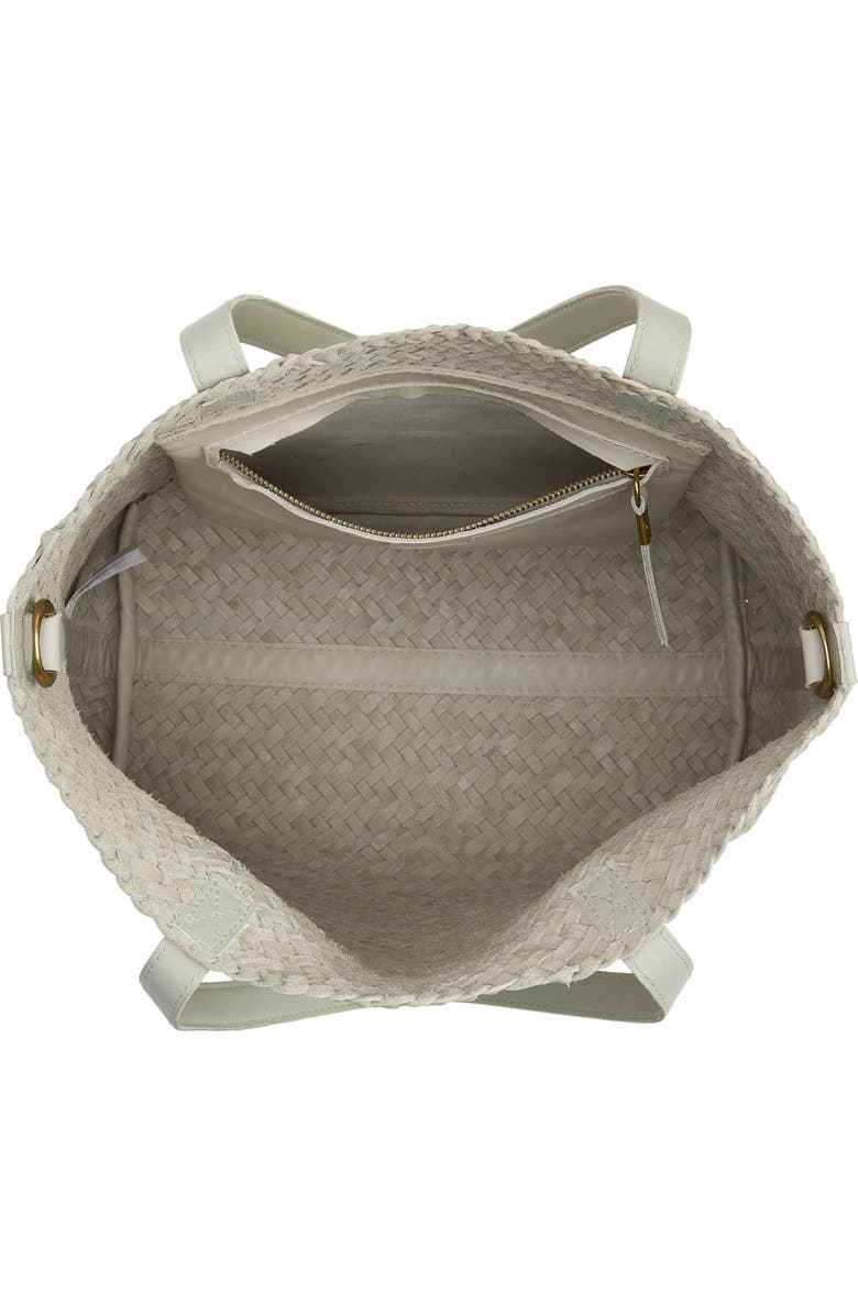 Madewell The Medium Transport Tote: Woven Leather Edition, Alternate, color,
