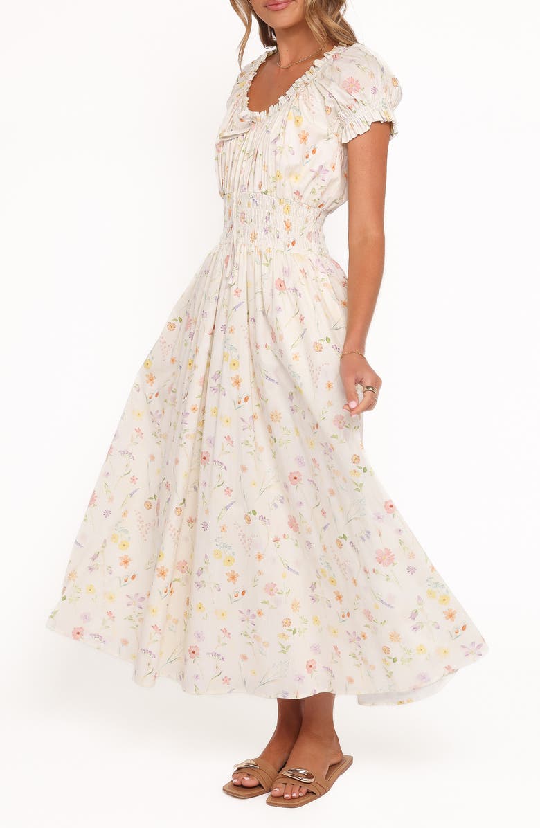 Petal & Pup Katana Floral Puff Sleeve Maxi Dress, Alternate, color, Floral