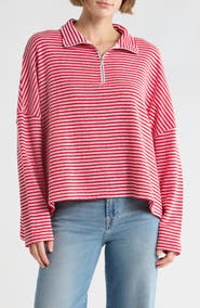 Splendid Besos Quarter Zip Pullover