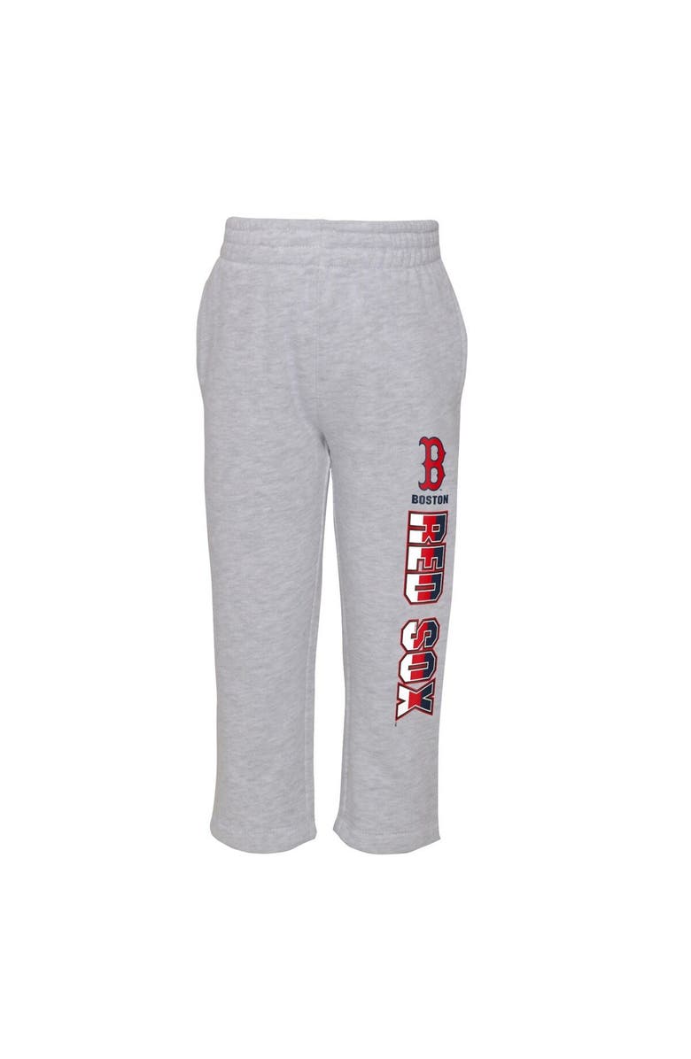 Outerstuff Infant Navy/Heather Gray Boston Red Sox Playmaker Pullover Hoodie & Pants Set, Alternate, color, Navy