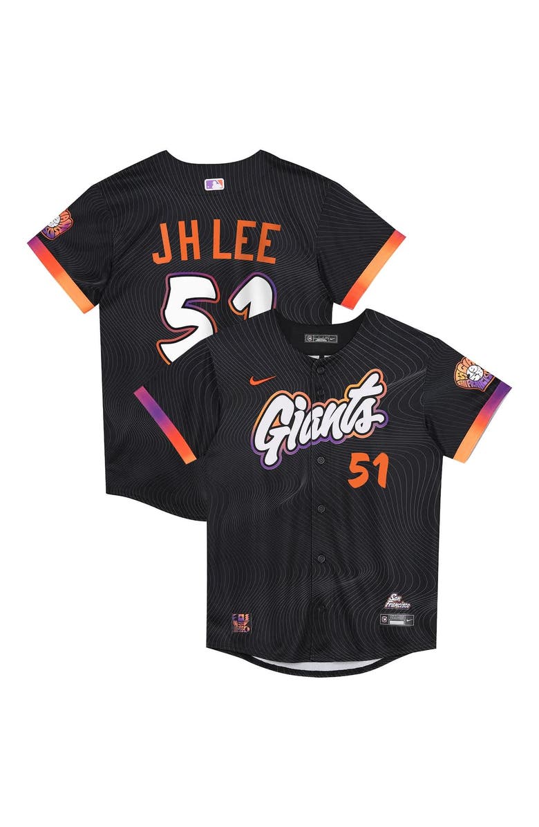 Nike Preschool Outerstuff Jung Hoo Lee Anthracite San Francisco Giants 2025 City Connect Limited Jersey, Main, color, 