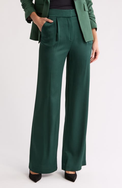 Robinne Wide Leg Stretch Cotton Pants