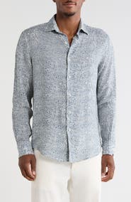 Bugatchi Julian Comfort Stretch Paisley Button-Up Shirt