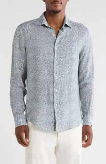 Julian Comfort Stretch Paisley Button-Up Shirt