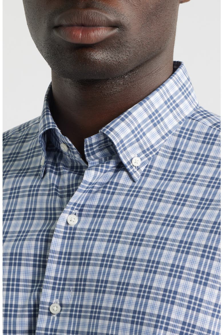 Shane Performance Twill Button-Down Shirt, Alternate, color, WINDY BLUE
