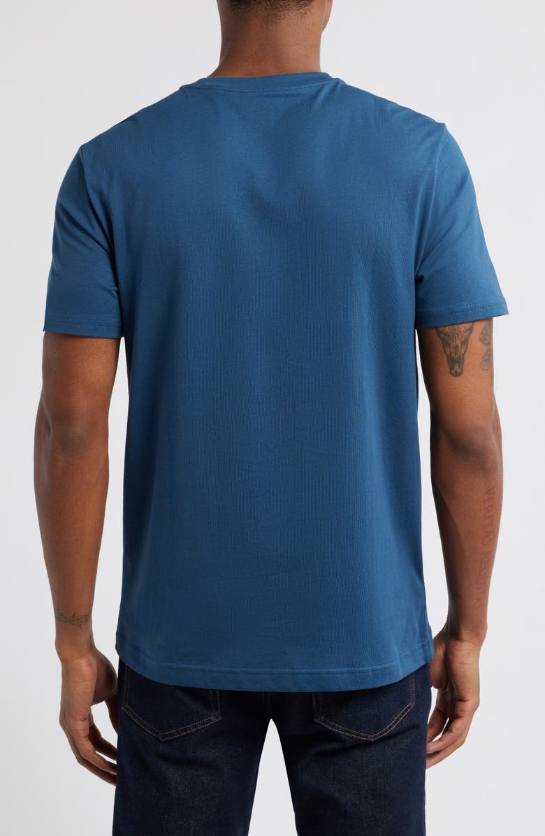 Original Penguin Floral Pete Organic Cotton Graphic T-Shirt, Alternate, color, Blue Wing Teal