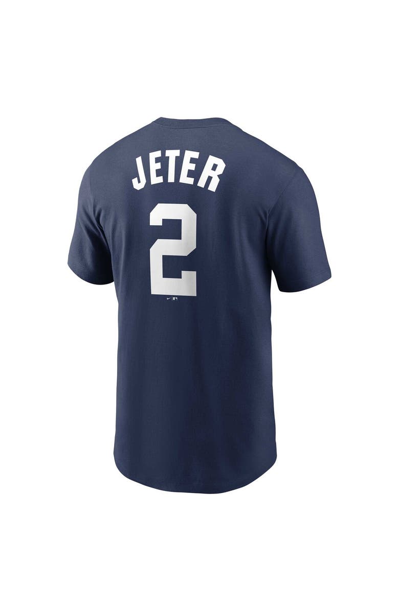 Nike Men's Nike Derek Jeter Navy New York Yankees Cooperstown Collection Fuse Name & Number T-Shirt, Alternate, color, Navy