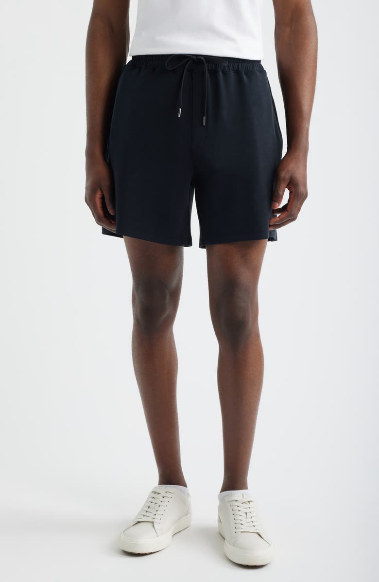 Tommy John Luxe Traveler Knit Shorts, Main, color, Black